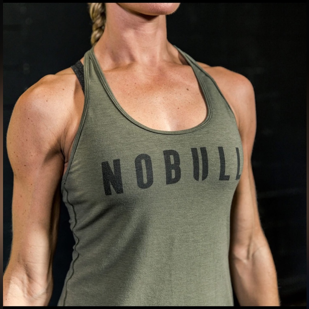 NOBULL Women's Green Racerback Tank Top XL‎